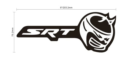 SRT RGB LED Badges – Bluetooth + Remote Controlled (Color Changing Emblem)