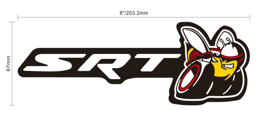 SRT RGB LED Badges – Bluetooth + Remote Controlled (Color Changing Emblem)