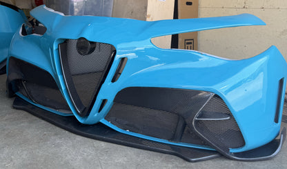 USED Alfa Romeo Giulia GTAm Style Front Bumper (Half Carbon)
