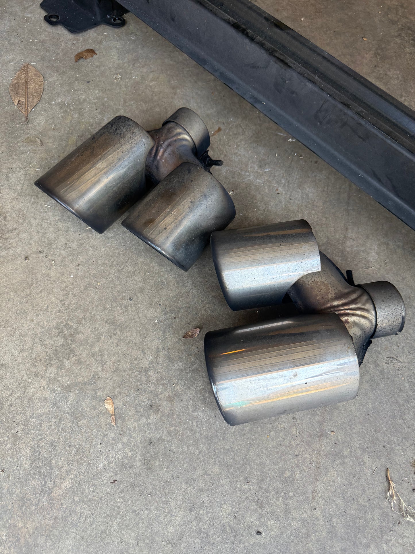 USED Alfa Romeo Giulia QV Back Bumper with Tailpipes and Push Bar