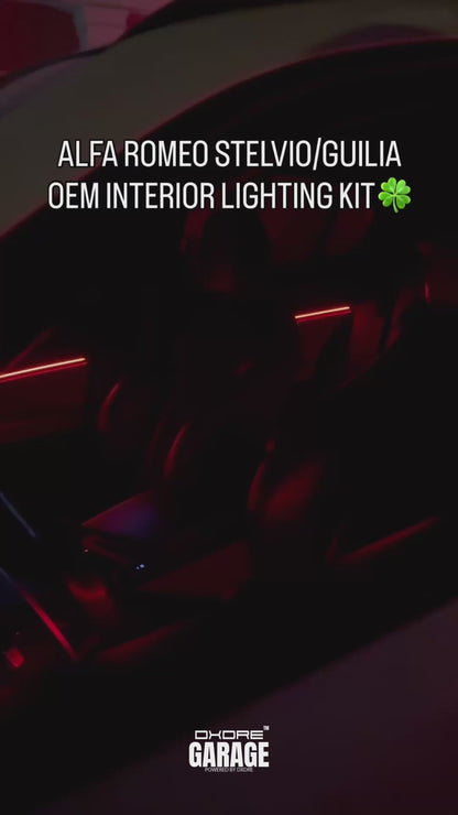 Alfa Romeo Ambient Lighting Kit – OEM-Style RGB Interior (Plug/Wire & Play)