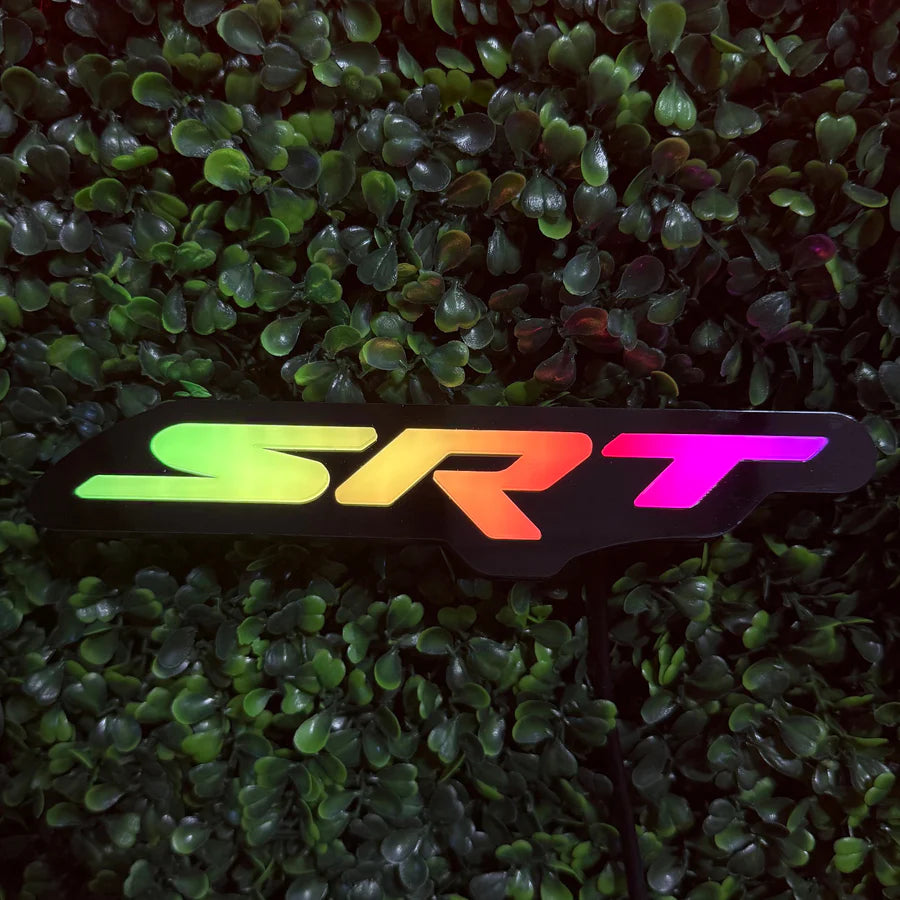 SRT RGB LED Badge – Bluetooth + Remote Controlled (Color Changing Emblem)